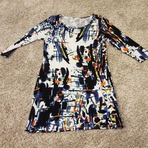 3/4 sleeve a line dress